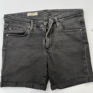 The Brooke- Bermuda Short - Black AG Denim Shorts